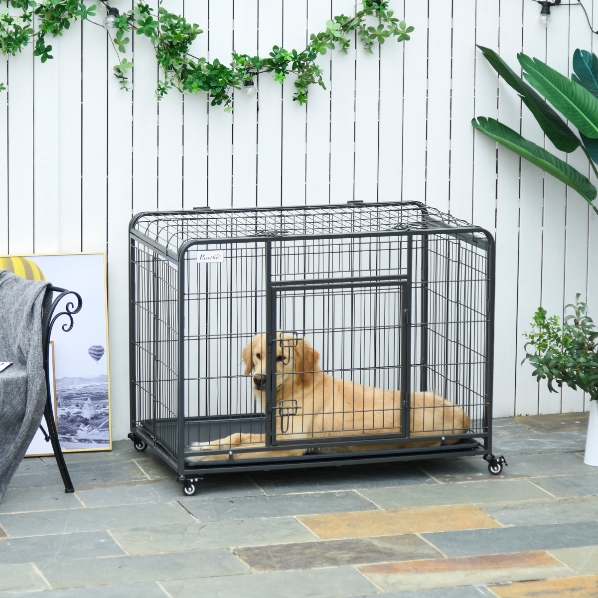 cortex-london-windsor-large-metal-dog-cage-locking-door-wheels