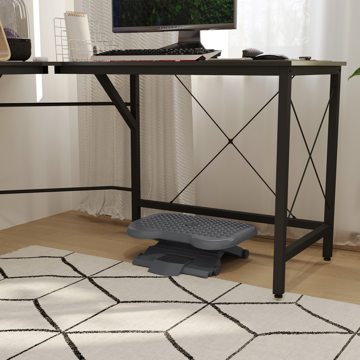 cortex-london-york-adjustable-three-position-tilting-massage-footrest-black