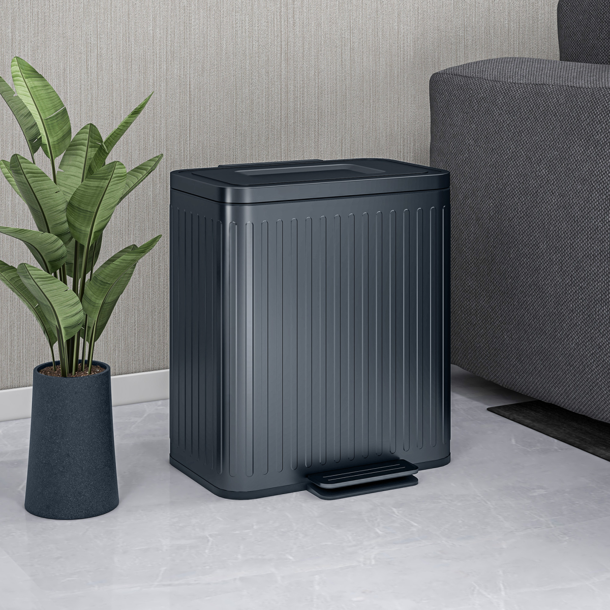 cortex-london-windsor-double-20l-pedal-rubbish-bin-black