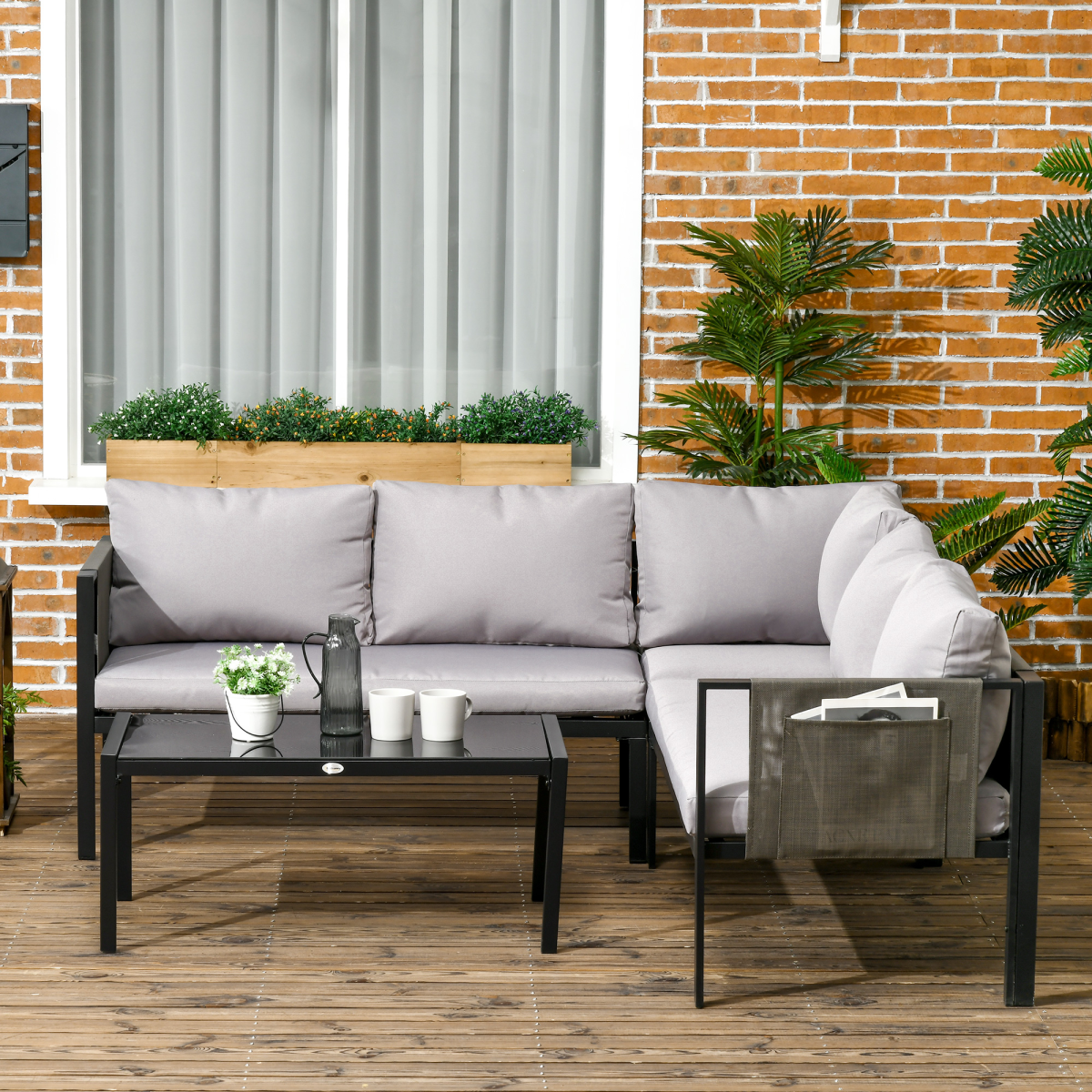 cortex-london-windsor-light-grey-four-piece-garden-furniture-set-mesh-pocket