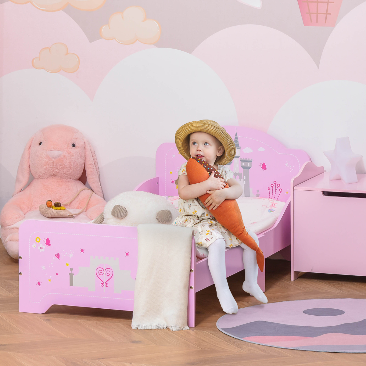 cortex-london-windsor-princess-castle-kids-bed-pink-side-rails-slats