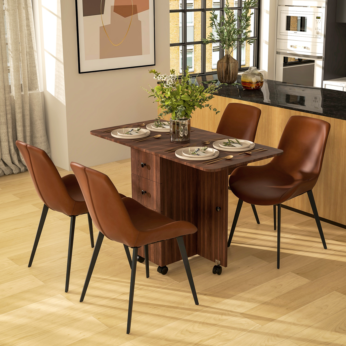cortex-london-york-distressed-brown-drop-leaf-dining-table-with-drawers