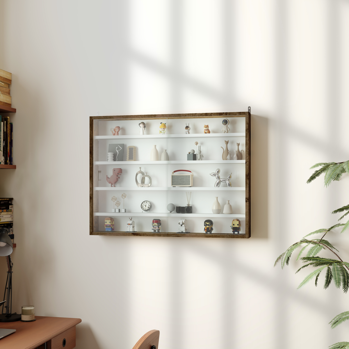 cortex-london-york-five-tier-wall-display-cabinet-glass-doors-rustic-brown