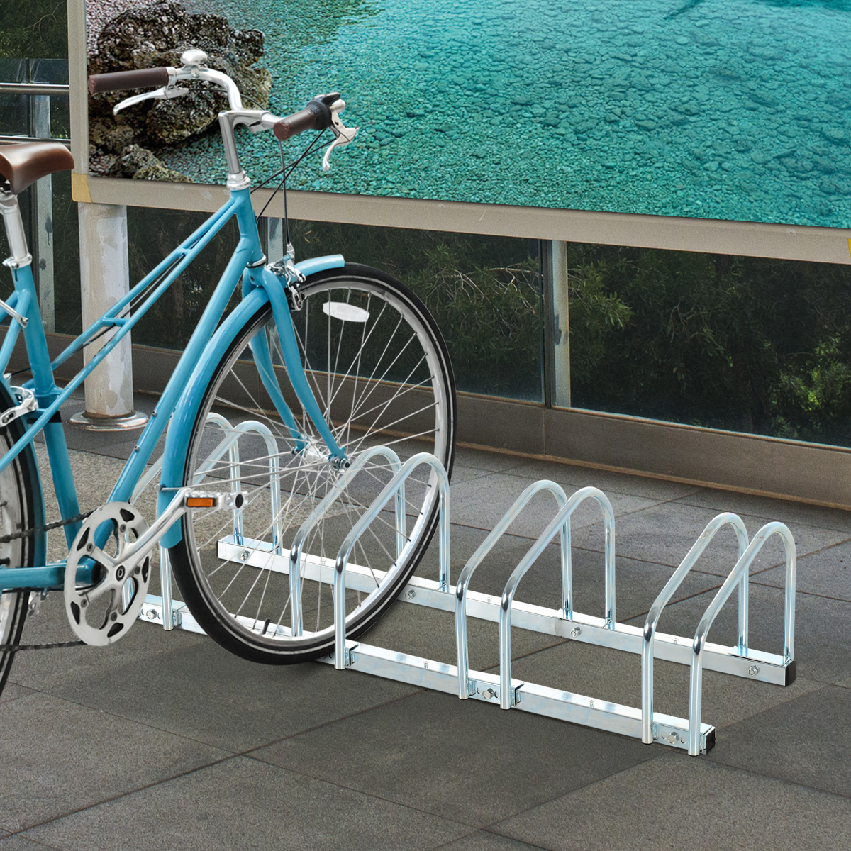 cortex-london-york-five-bike-locking-parking-rack-floor-wall-mount