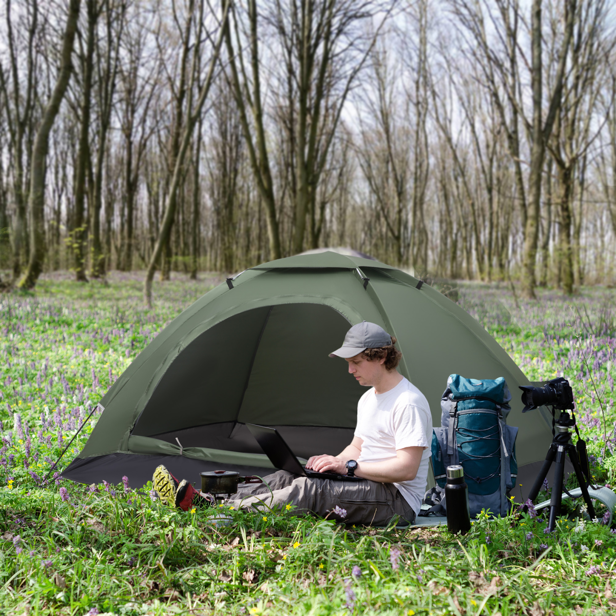 cortex-london-windsor-two-person-dark-green-camping-dome-tent