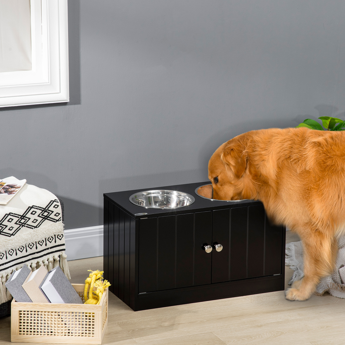 cortex-london-windsor-raised-dog-feeding-station-storage-large-dogs