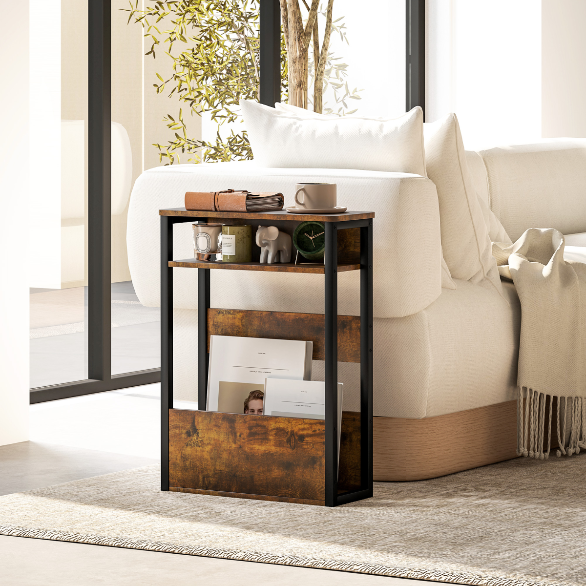 cortex-london-york-minster-narrow-side-table-with-storage-rustic-brown