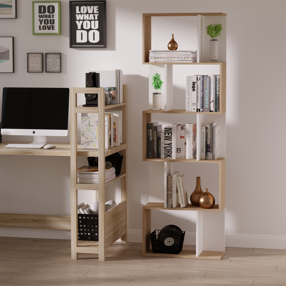cortex-london-windsor-natural-five-tier-s-shape-display-bookcase
