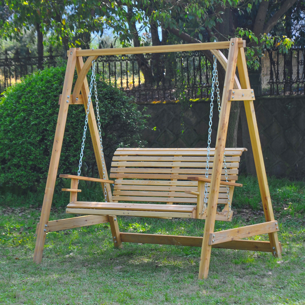 cortex-london-york-larch-wood-2-seater-garden-swing-chair-bench