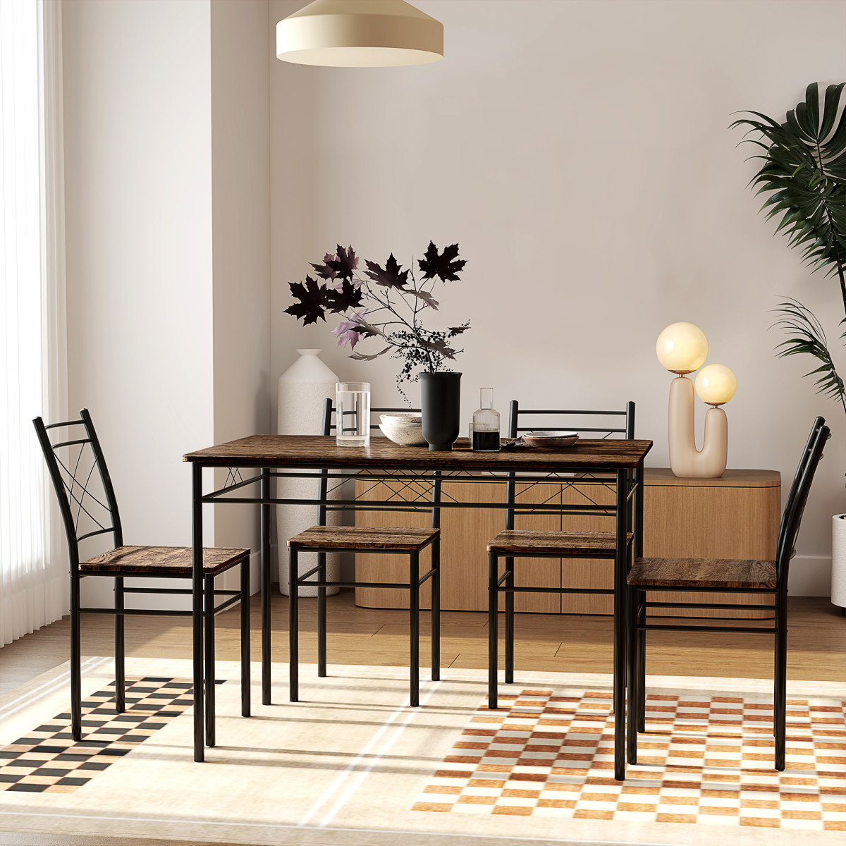 cortex-london-windsor-oak-space-saving-dining-table-and-chairs-set