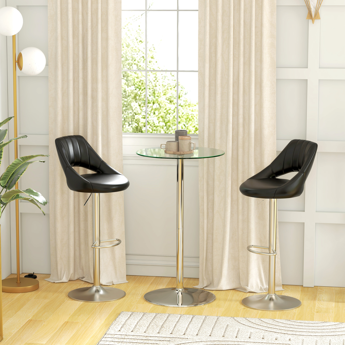 cortex-london-windsor-round-tempered-glass-bar-table-for-2