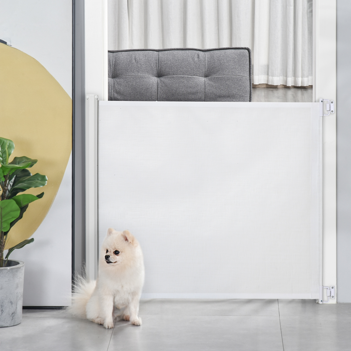 cortex-london-windsor-pawhut-retractable-pet-safety-gate-white