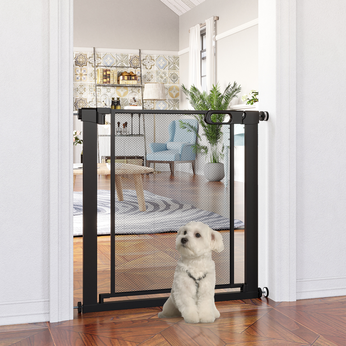cortex-london-windsor-auto-close-pressure-fit-safety-gate-black-75-82cm
