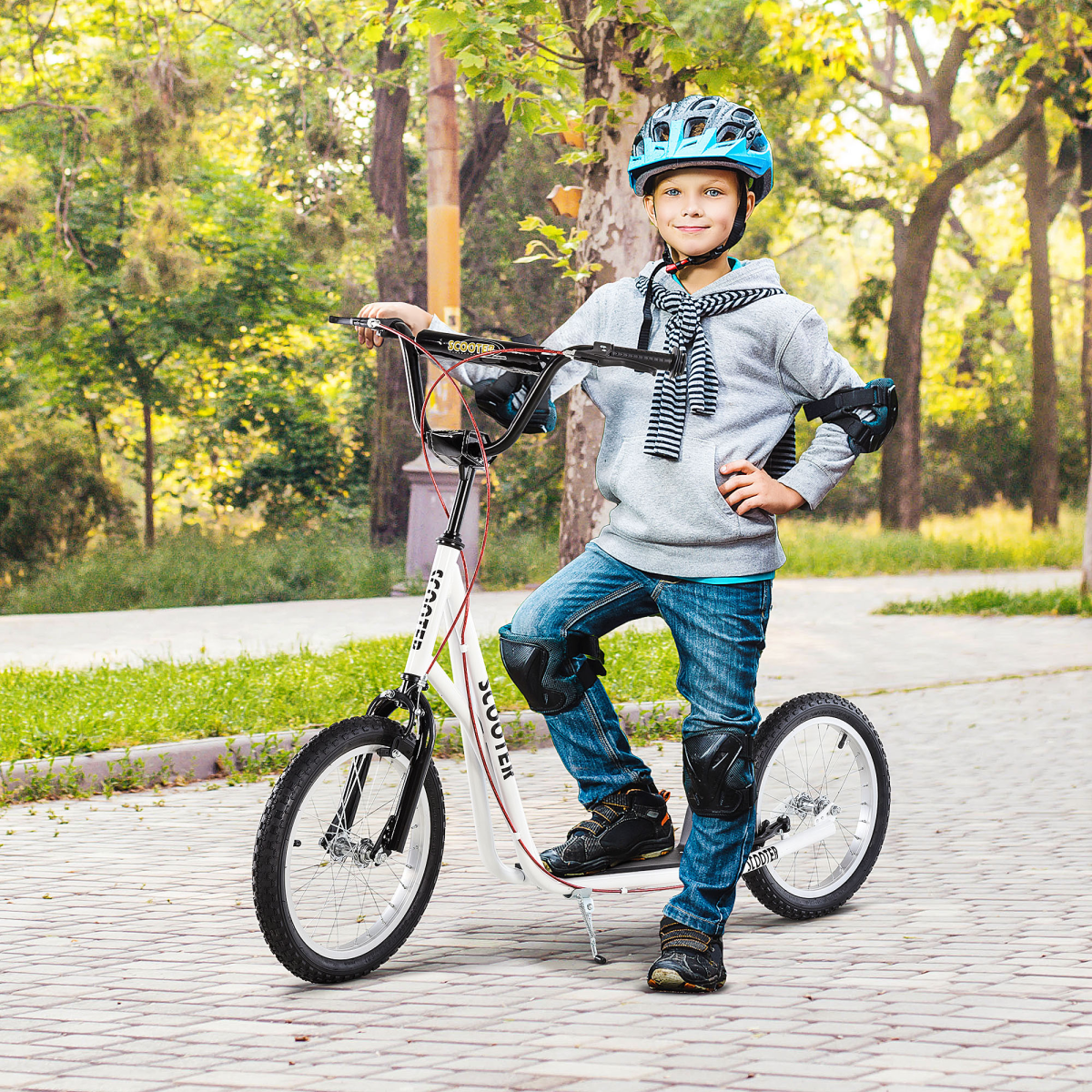 cortex-london-windsor-kids-adjustable-kick-scooter-inflatable-wheels