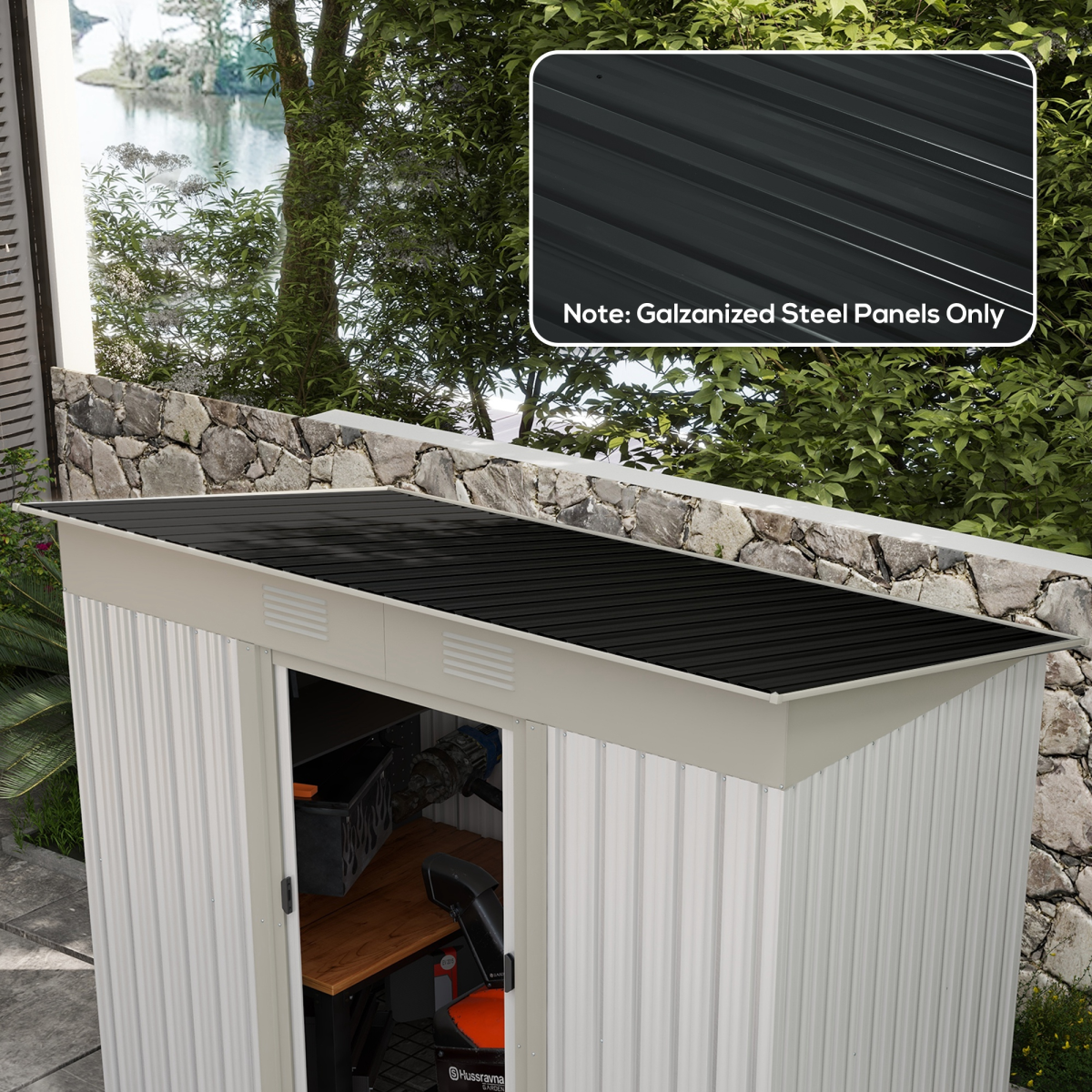 cortex-london-windsor-galvanised-steel-roofing-sheets-pack-of-12-dark-grey