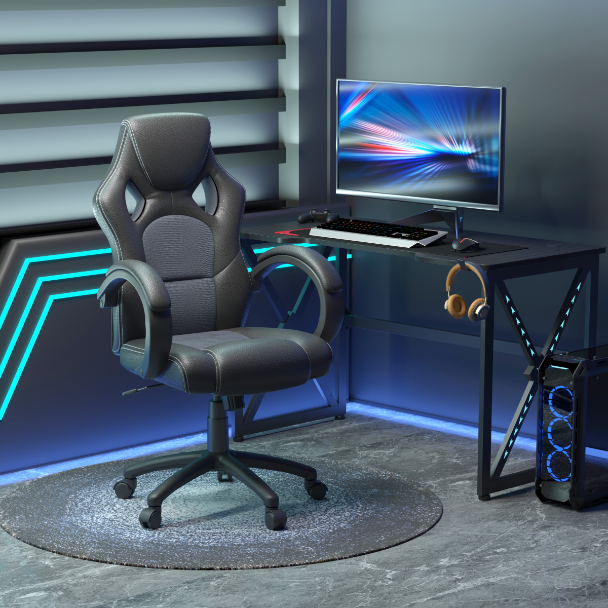 cortex-london-windsor-executive-racing-gaming-office-chair-grey