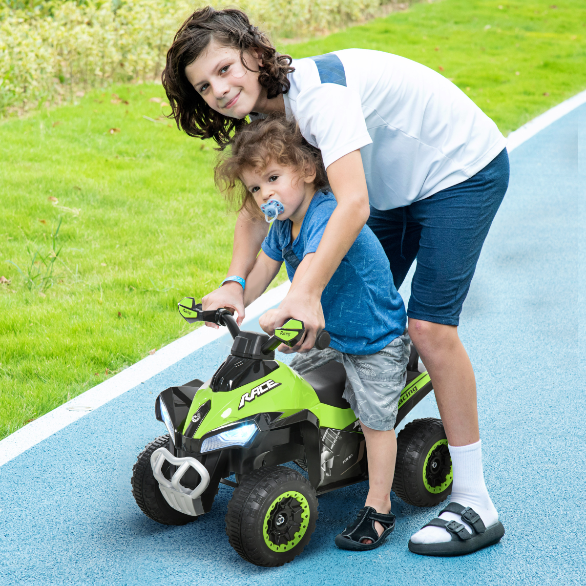 cortex-london-windsor-quad-toddler-foot-to-floor-ride-on-car-four-wheel-sliding-walking-car-working-lights-three-songs