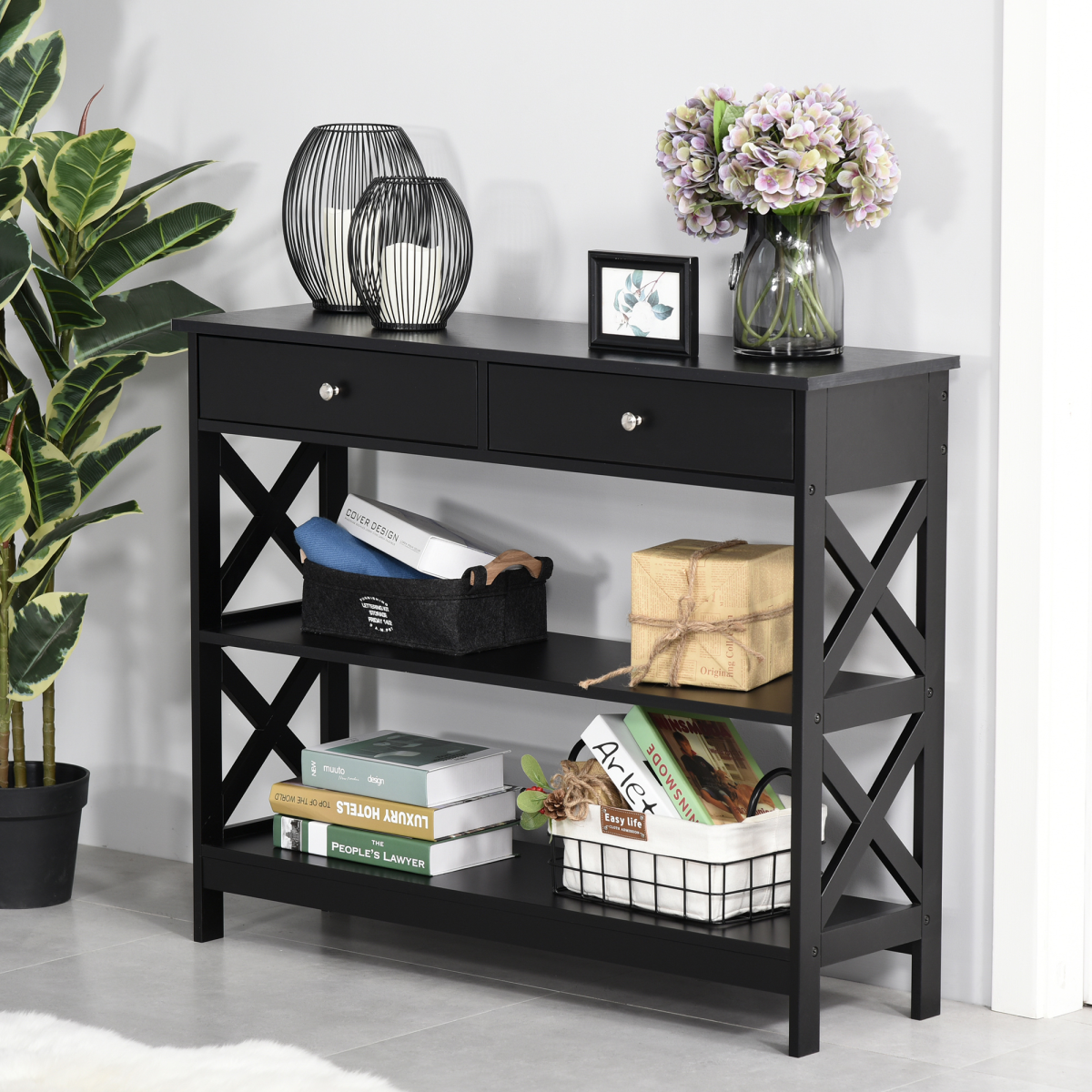 cortex-london-york-black-console-table-with-drawers-and-shelves