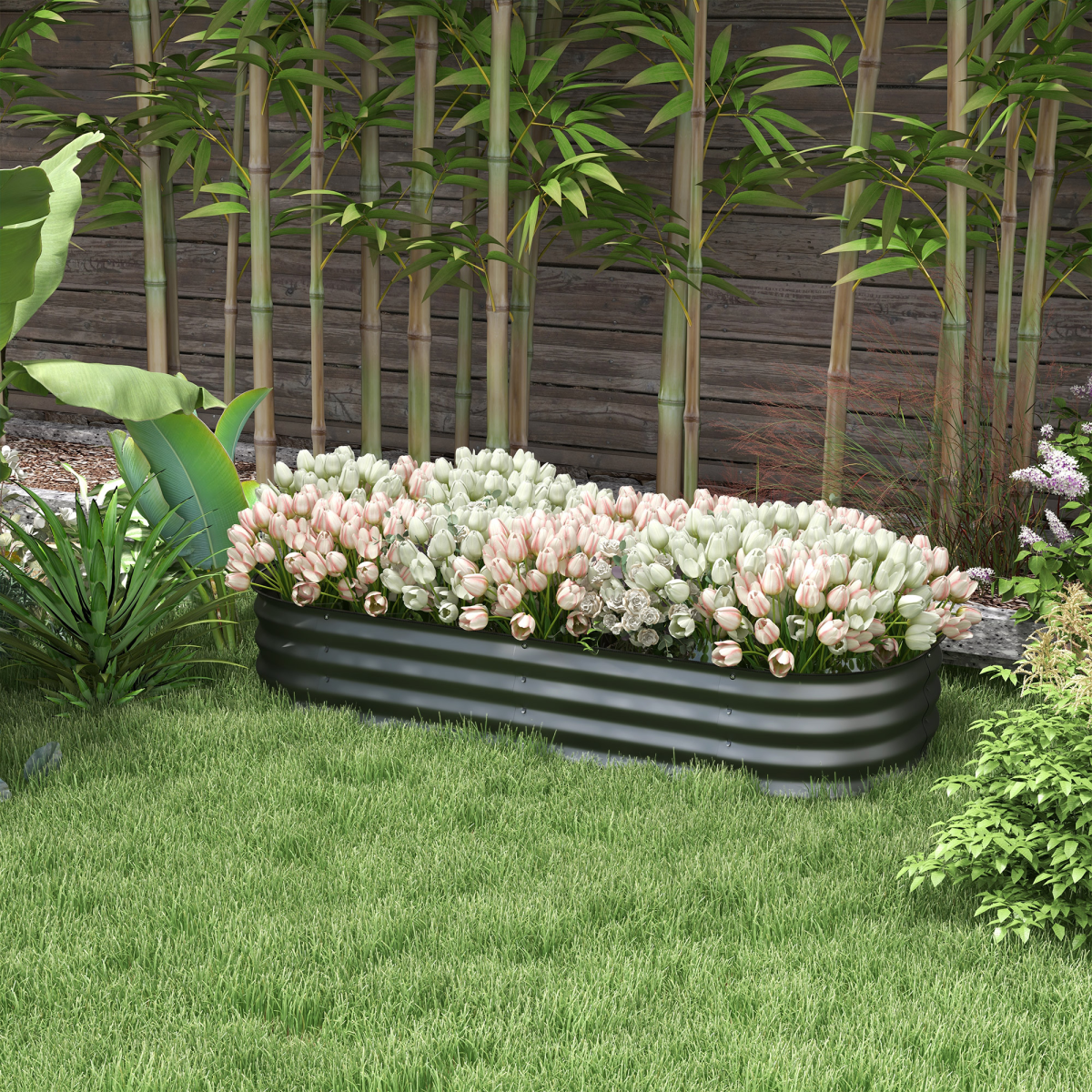cortex-london-york-galvanised-steel-raised-garden-bed-planter-dark-grey