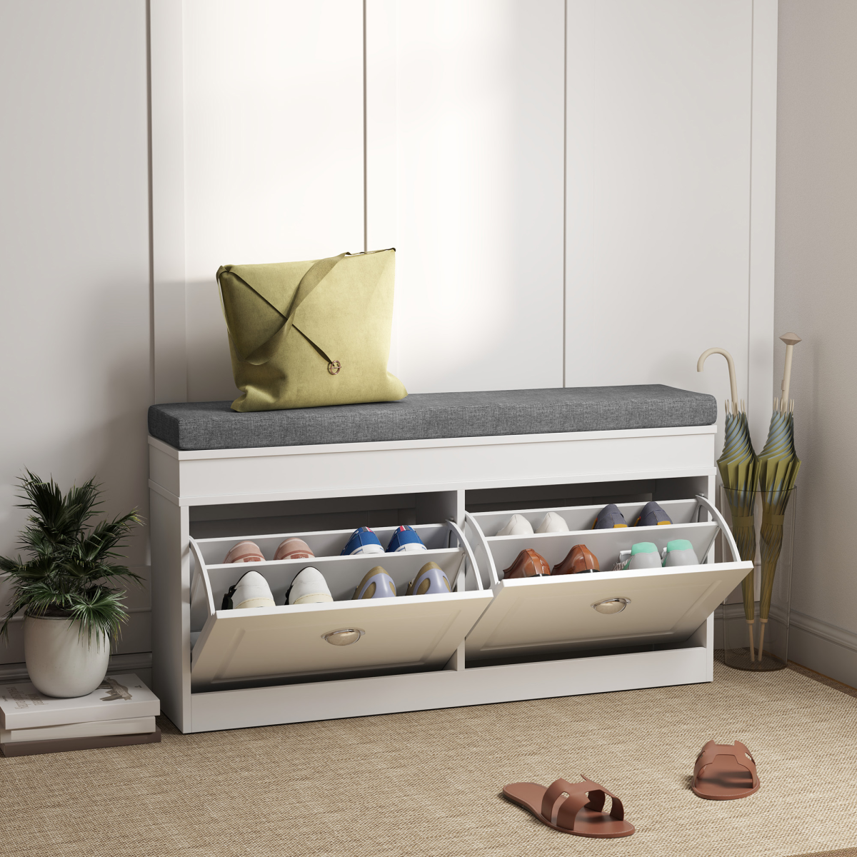 cortex-london-kensington-shoe-storage-bench-with-cushion-two-drawers