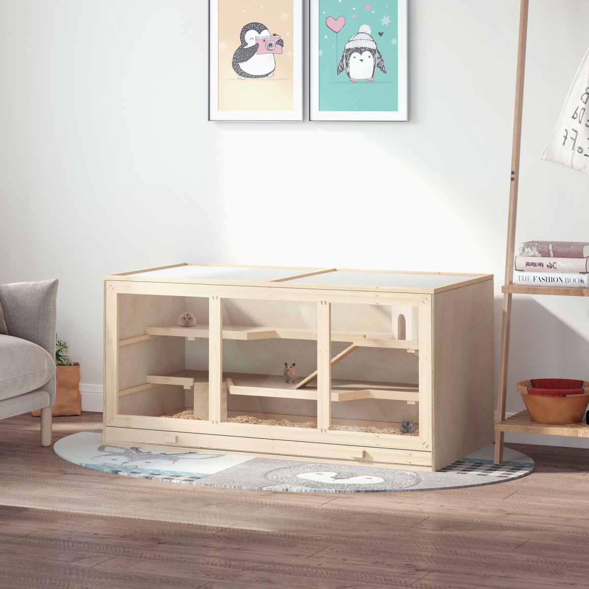 cortex-london-york-wooden-small-animal-cage-exercise-house