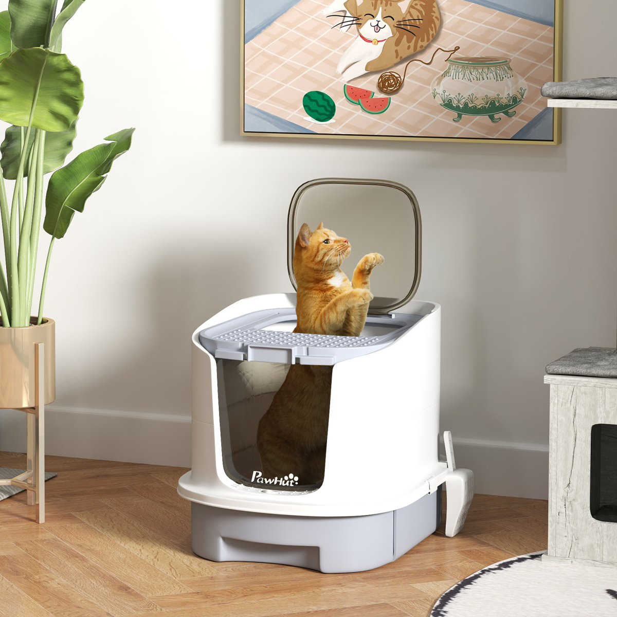 cortex-london-york-hooded-cat-litter-box-with-scoop