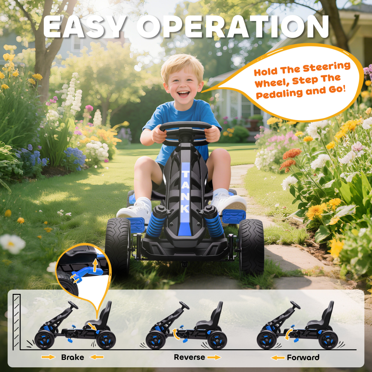 cortex-london-windsor-blue-childrens-pedal-go-kart