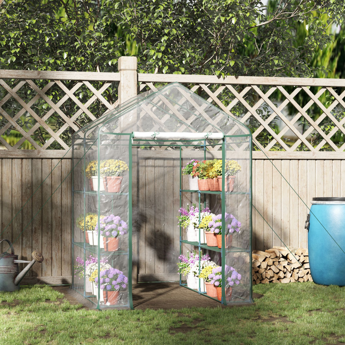 cortex-london-windsor-steel-frame-greenhouse-2-shelves