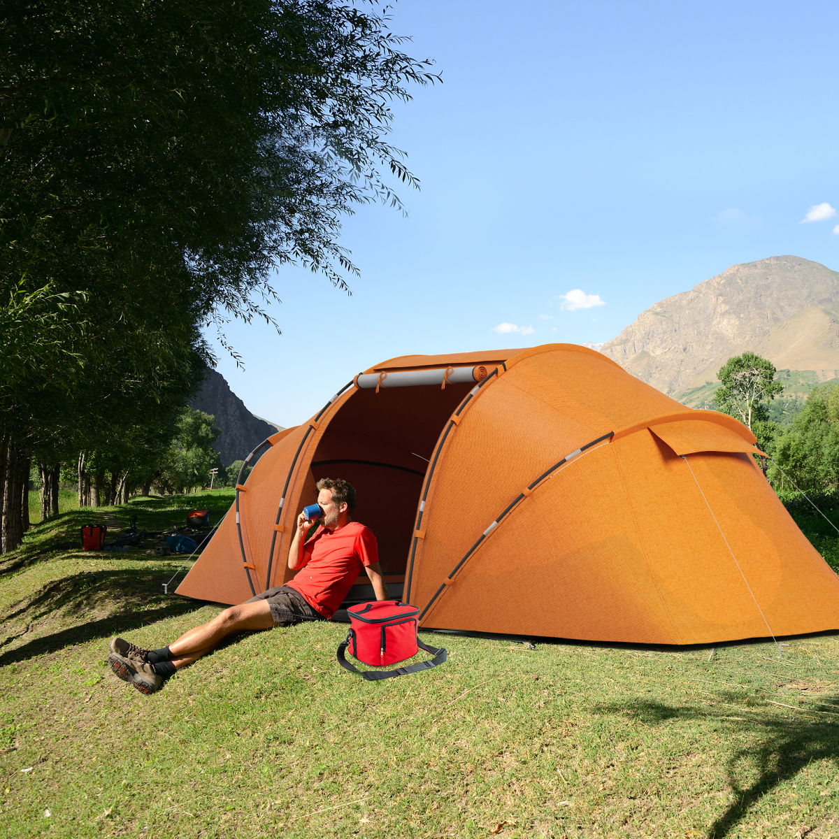 cortex-london-outsunny-windsor-orange-4-6-person-camping-tent