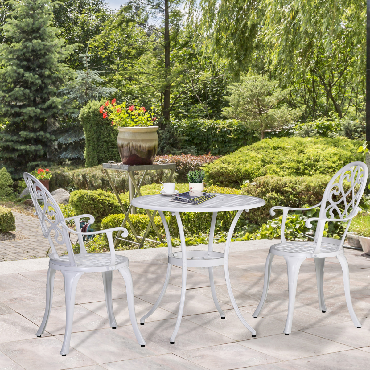cortex-london-york-garden-bistro-set-white-aluminium-round-table-two-chairs