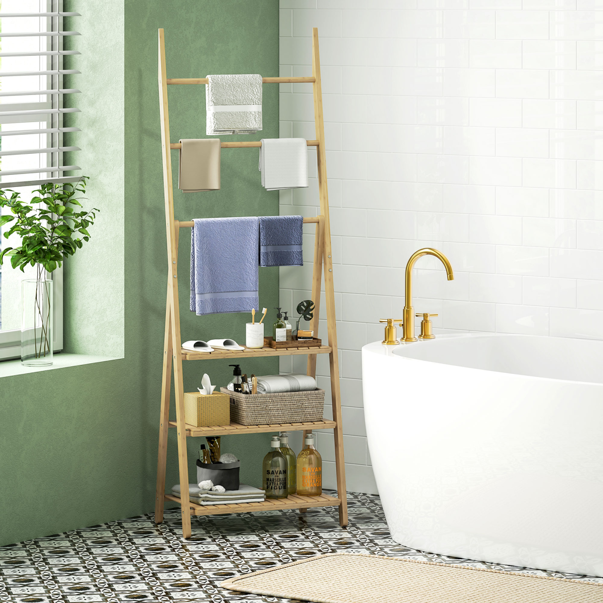 cortex-london-york-bamboo-bathroom-storage-shelving-unit-three-tiers-towel-bars-natural-finish
