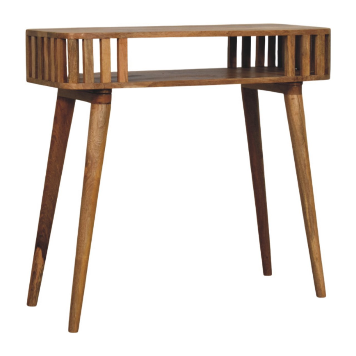 cortex-london-windsor-solid-mango-wood-slatted-console-table-oak-ish-open-shelf
