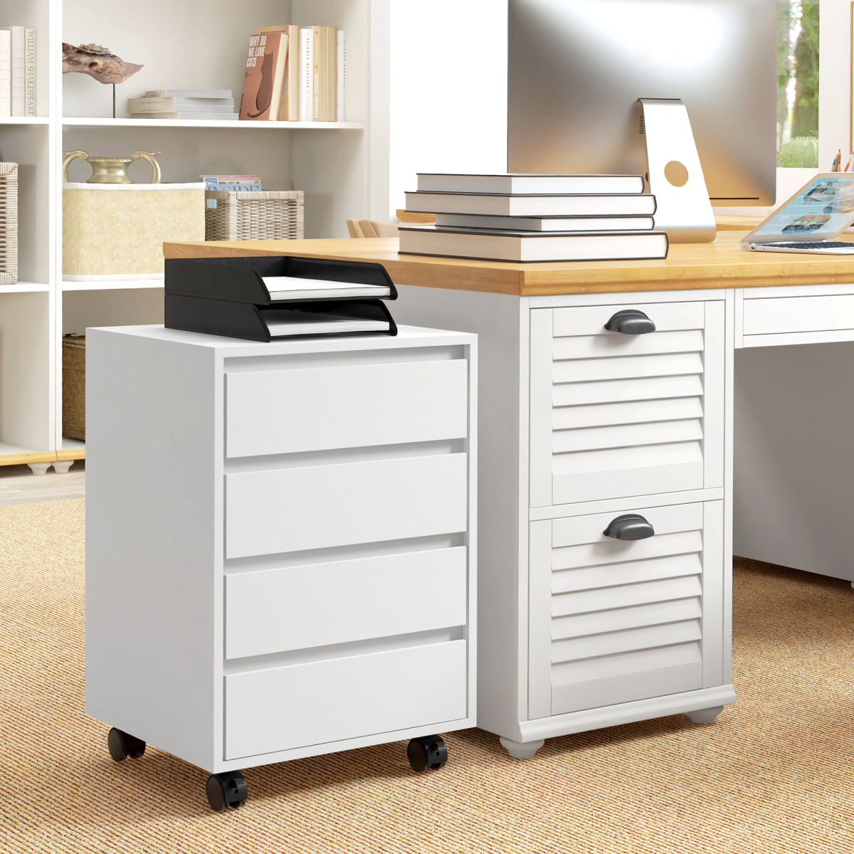 cortex-london-westminster-white-mobile-filing-cabinet-four-drawers-lockable-wheels