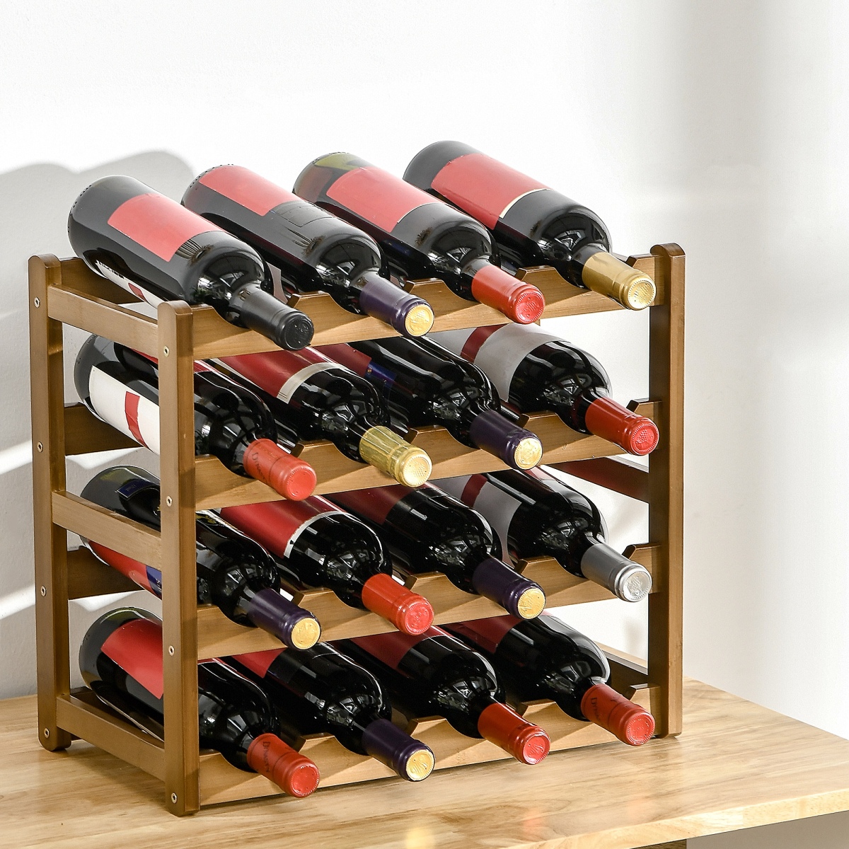 cortex-london-windsor-bamboo-wine-rack-16-bottle-4-tier-countertop-storage