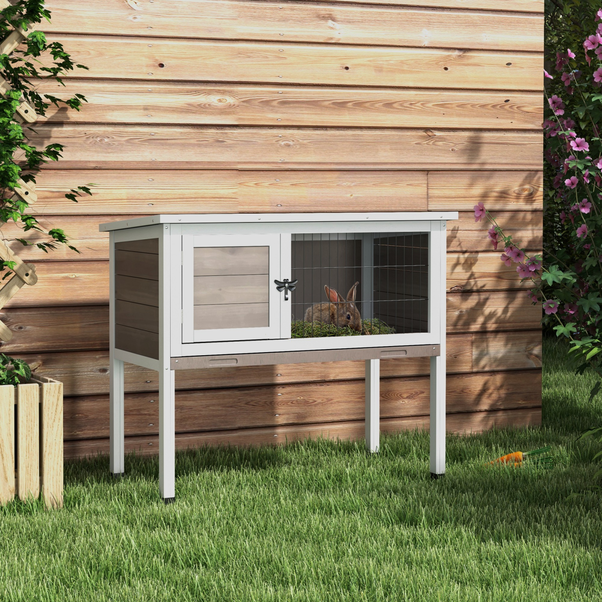 cortex-london-windsor-elevated-wooden-rabbit-hutch-indoor-outdoor-asphalt-roof-removable-tray