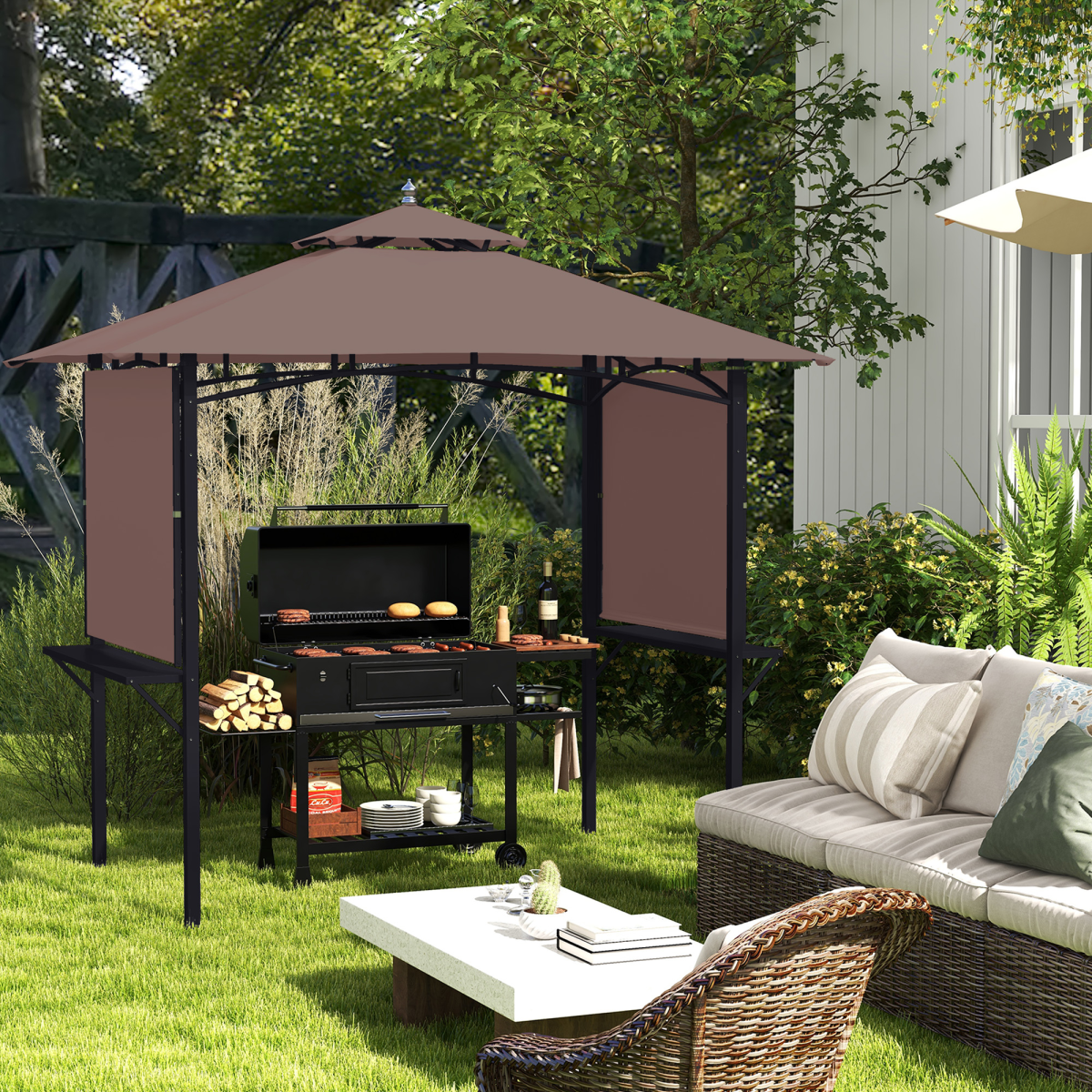 cortex-london-windsor-bbq-tent-canopy-flame-retardant-polyester-side-awnings
