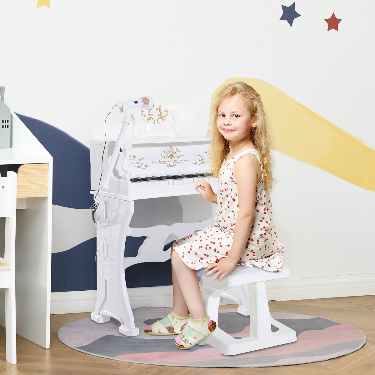 cortex-london-windsor-kids-battery-keyboard-mini-grand-piano-with-stool-and-microphone