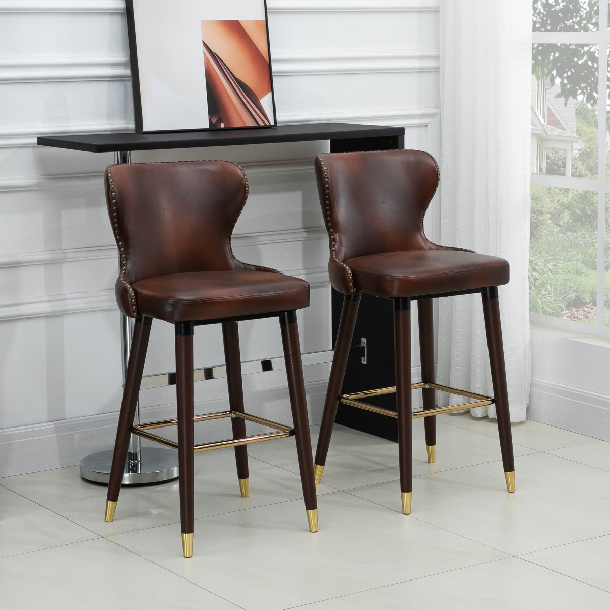 cortex-london-kensington-brown-faux-leather-bar-stools-set-of-two