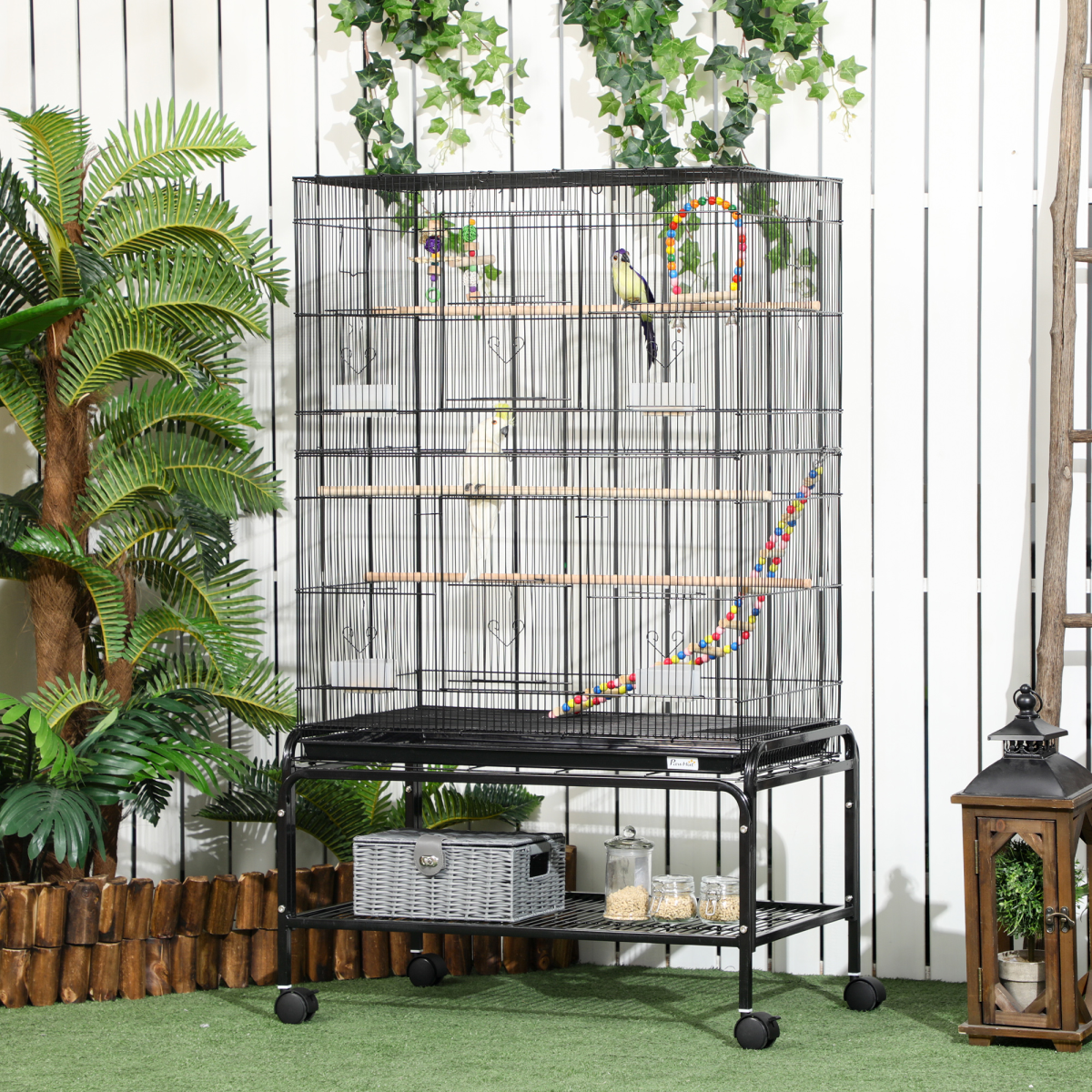cortex-london-windsor-bird-cage-stand-wheels-toys
