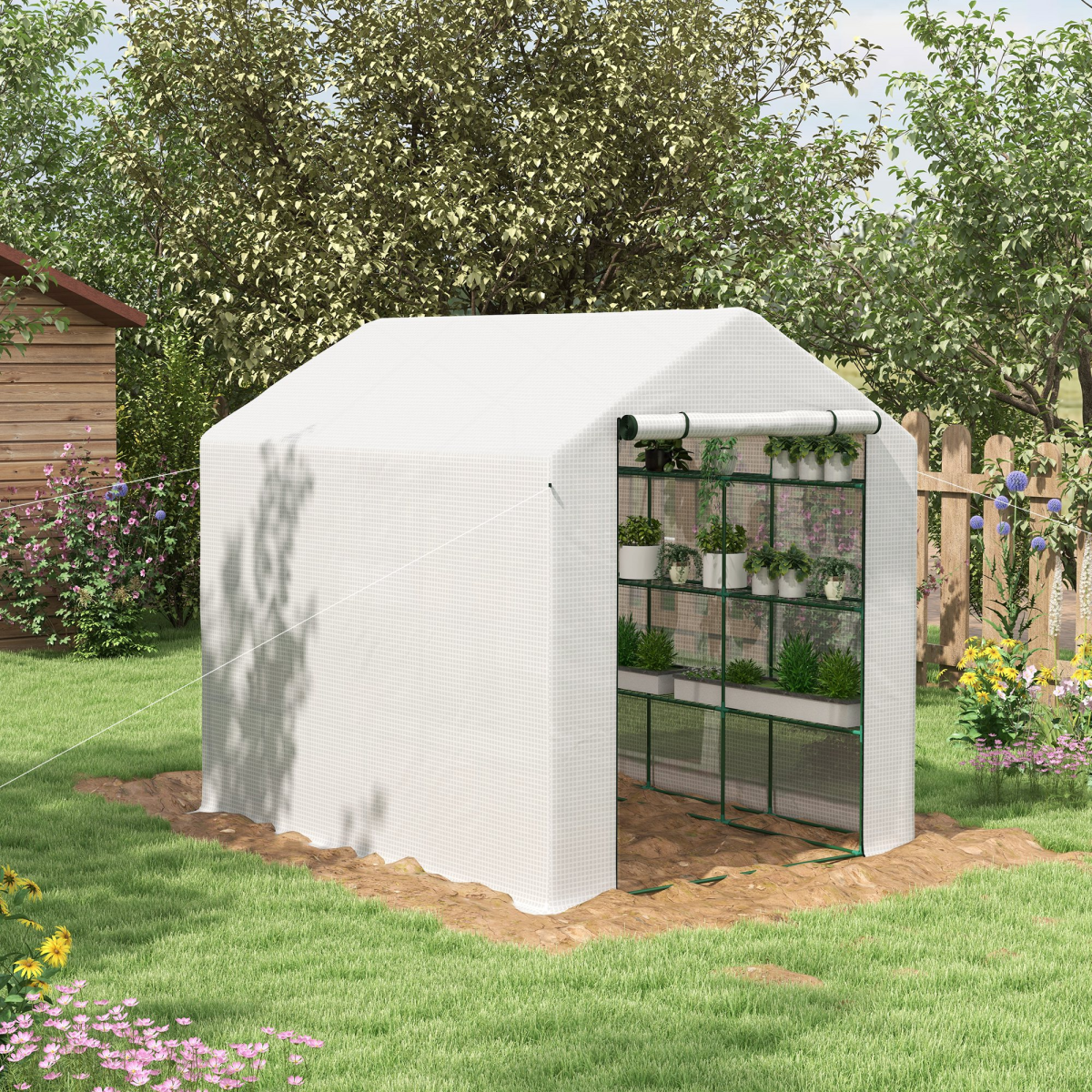 cortex-london-windsor-walk-in-garden-greenhouse-shelves-white-dark-green