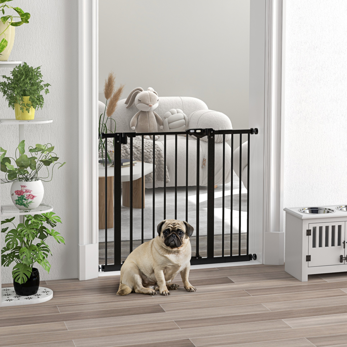 cortex-london-windsor-adjustable-pet-safety-gate-black-metal-plastic
