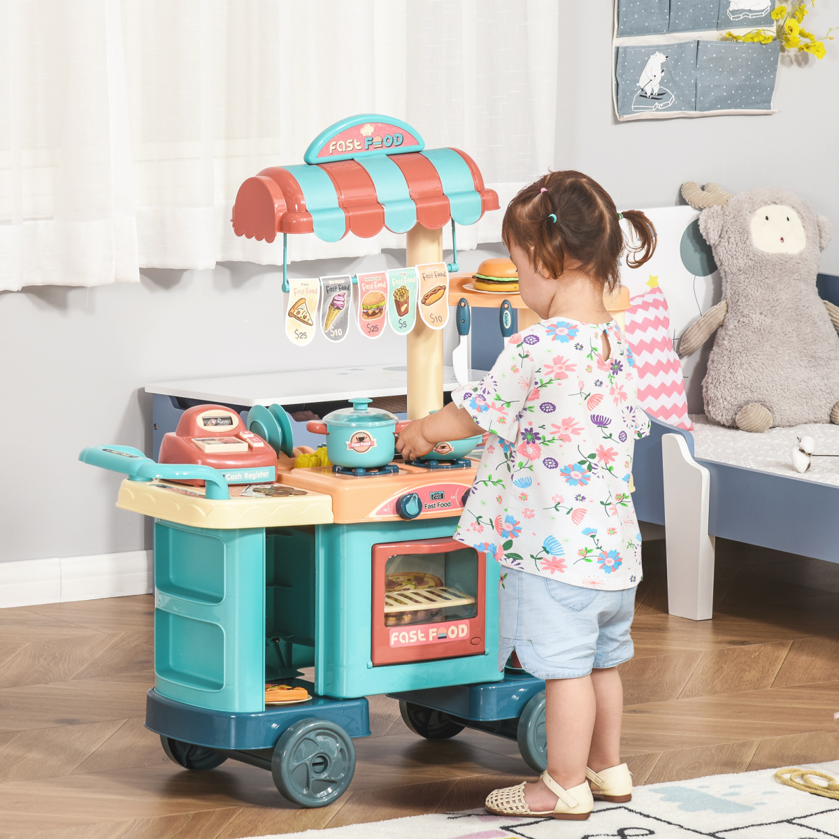 cortex-london-windsor-50-piece-kids-kitchen-trolley-cart-play-set