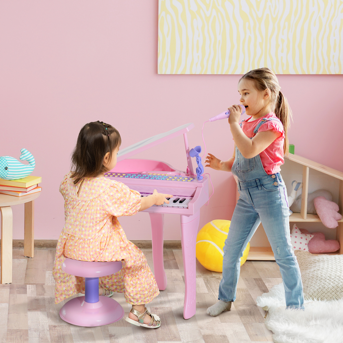 cortex-london-windsor-37-key-pink-mini-piano-keyboard-set-microphone-stool