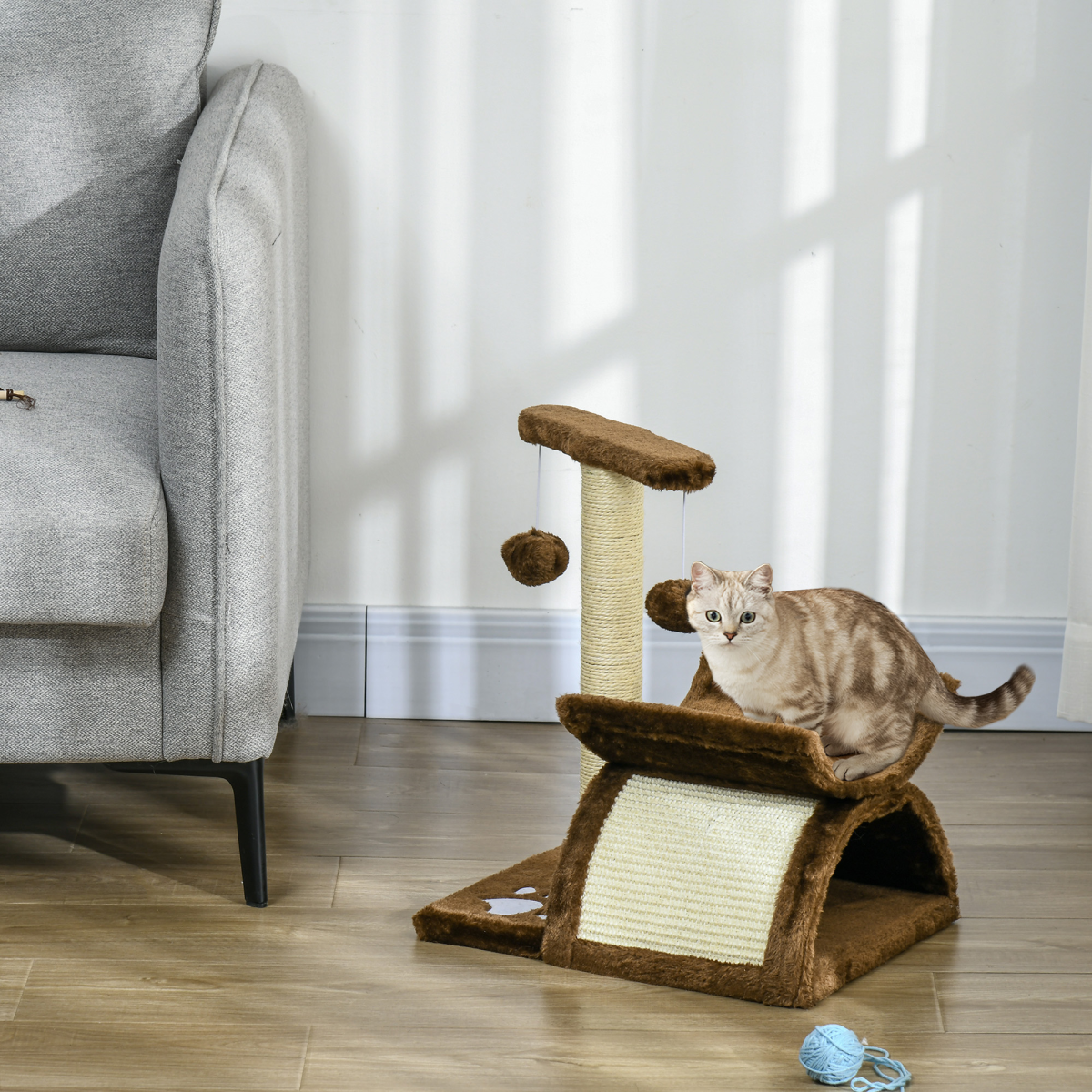 cortex-london-york-plush-cat-tree-scratcher-tunnel-play-centre