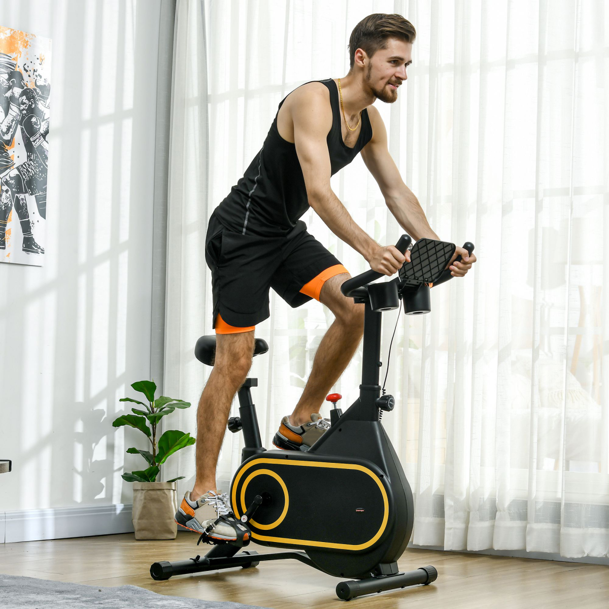cortex-london-windsor-home-exercise-bike-lcd-display-black