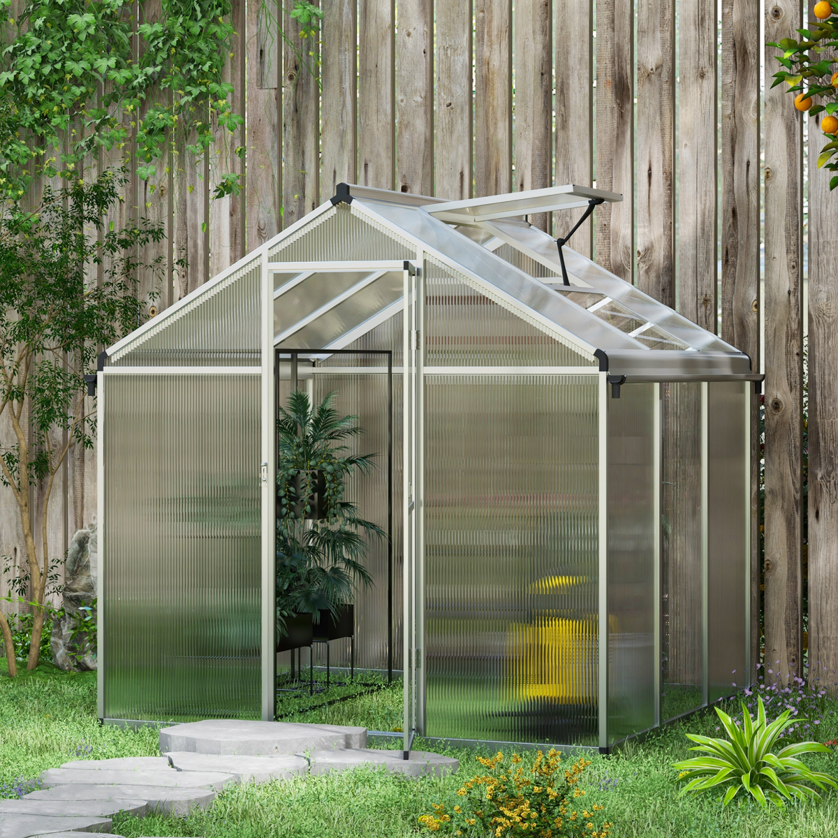 cortex-london-windsor-6x6ft-aluminium-greenhouse-polycarbonate-panels