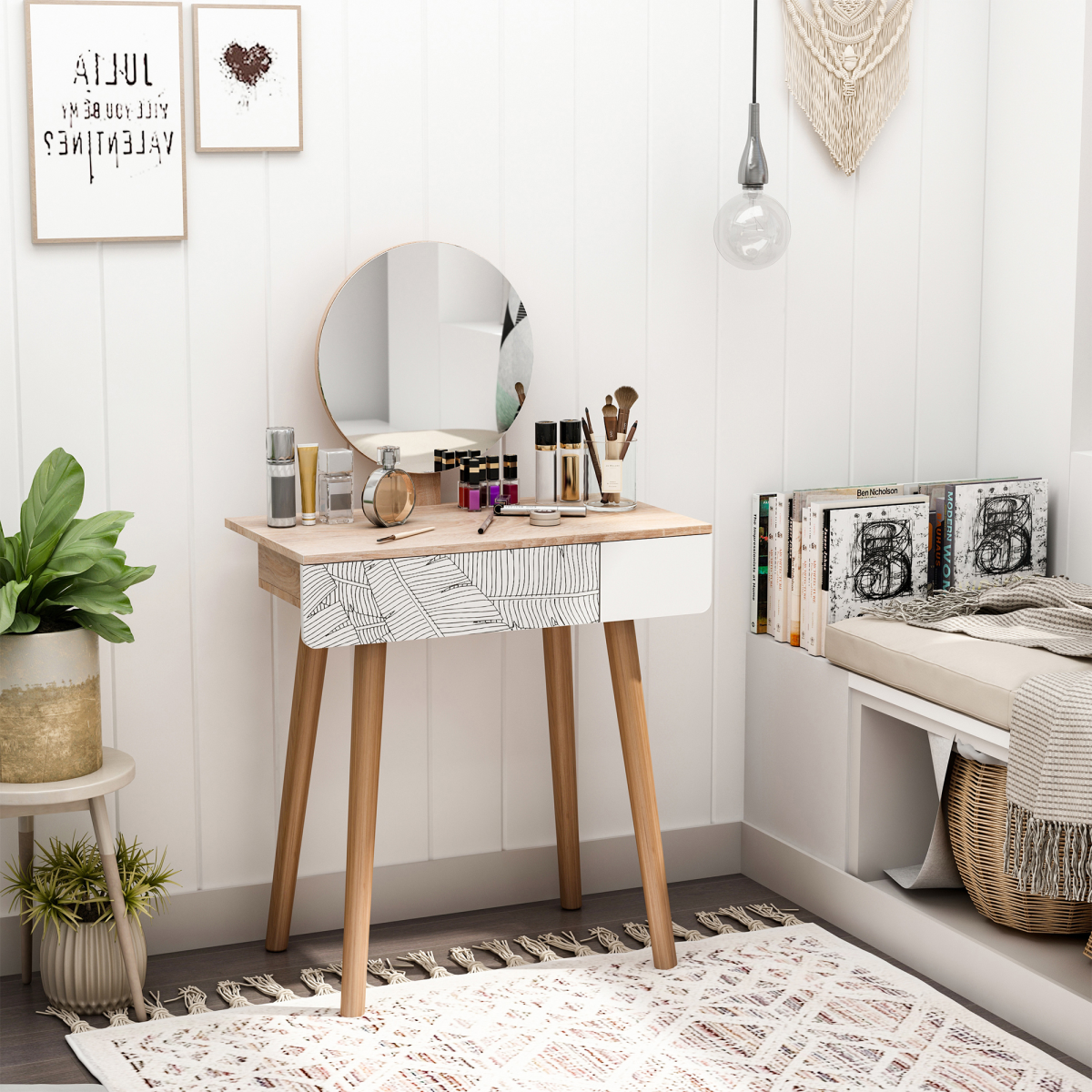 cortex-london-windsor-brown-white-wooden-dressing-table-round-mirror