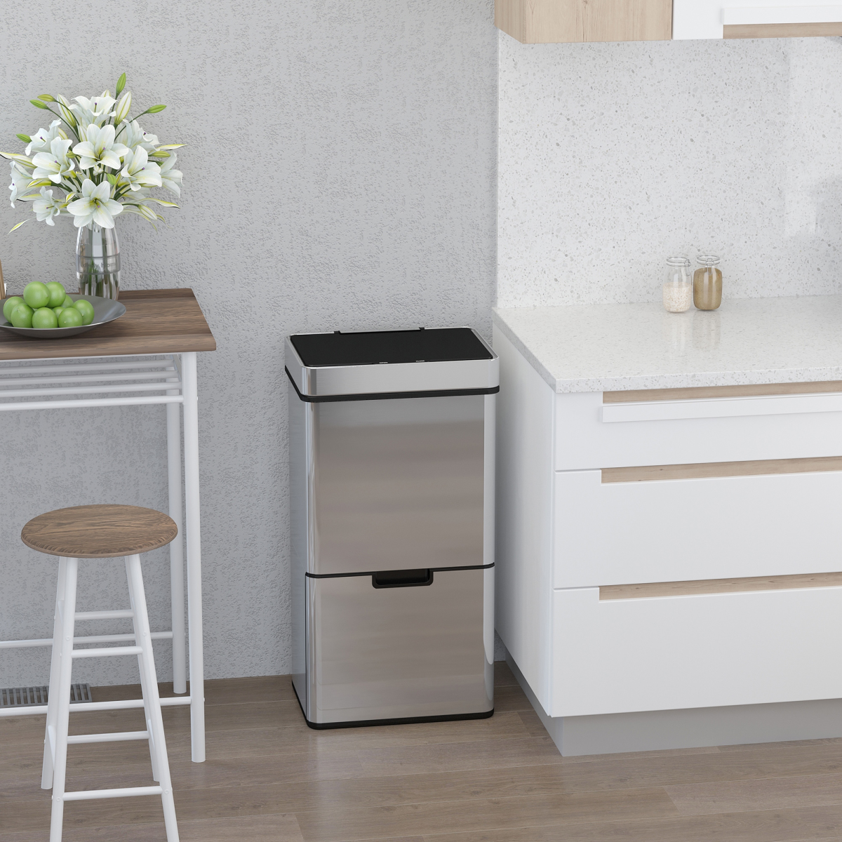 cortex-london-windsor-motion-sensor-recycling-bin-72-litre-three-compartments