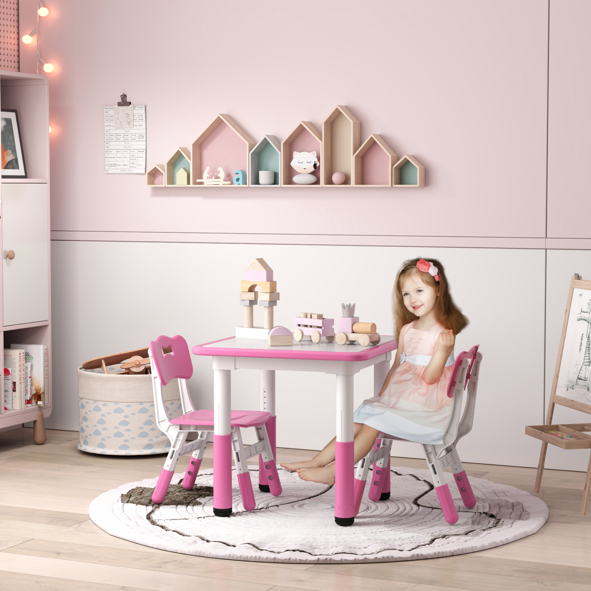 cortex-london-windsor-adjustable-kids-table-and-chair-set-pink