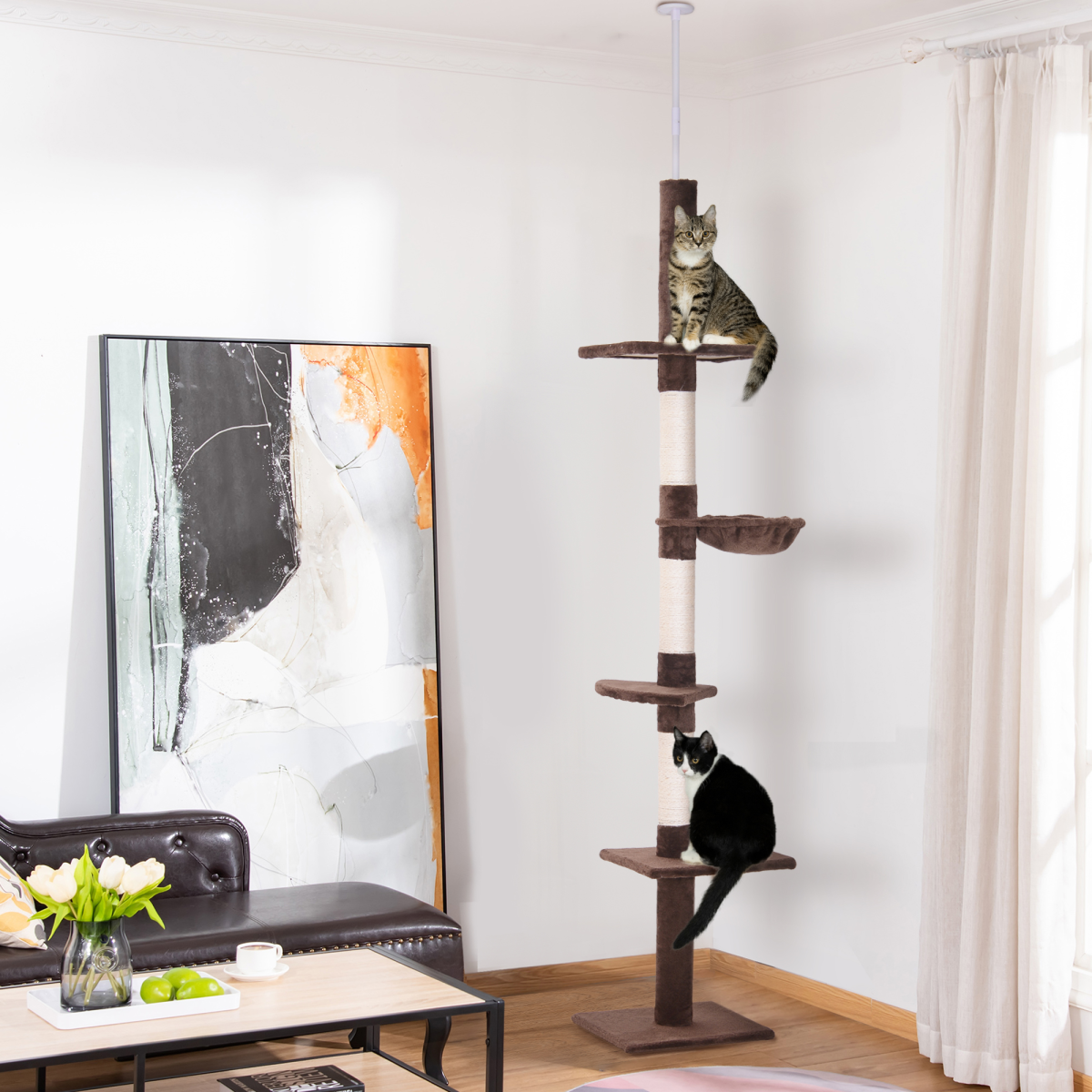 cortex-london-yorkminster-five-tier-floor-to-ceiling-cat-tree-brown